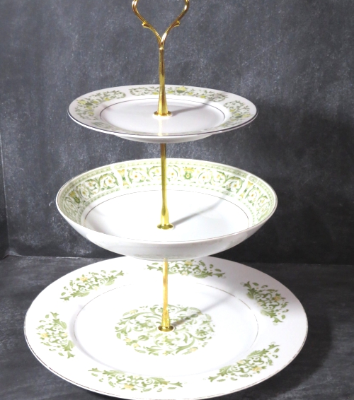 Tea Party Cake Stand 3 Tier Cake Stand Vintage Cake Stand.