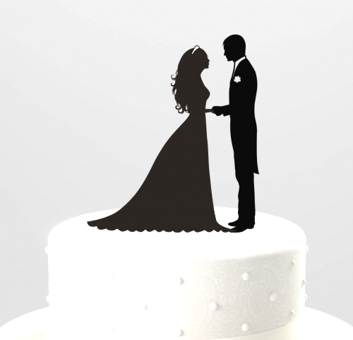 Black bride and groom cake toppers Popular items for.