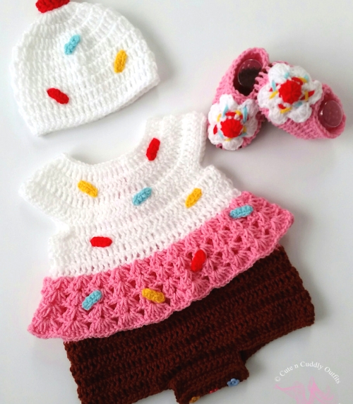 Baby Cupcake Costume Baby Valentines Day by CutenCuddlyOutfits.