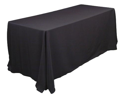 Black Table Cloth 70", x 108".
