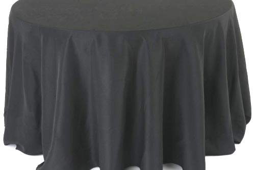 Black Round Dining Table Cloth.