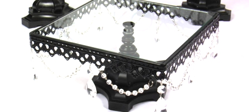 Jeweled Black Cupcake Stand for ue Cupcake Displays by.