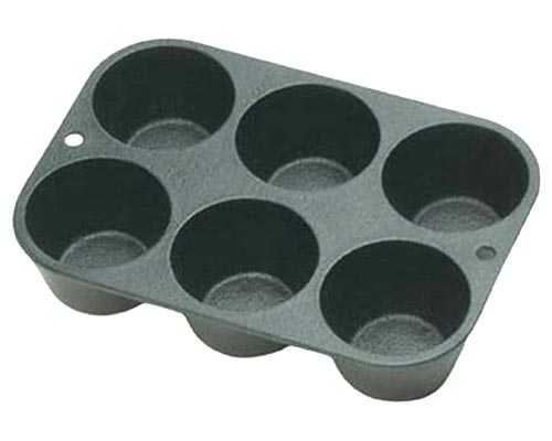 Lodge L5P3 Seasoned Cast Iron Cookware Muffin.