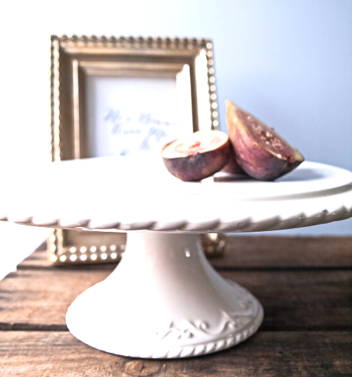 White Ceramic Cake Stand 11 Vintage Wedding Cake Stand.