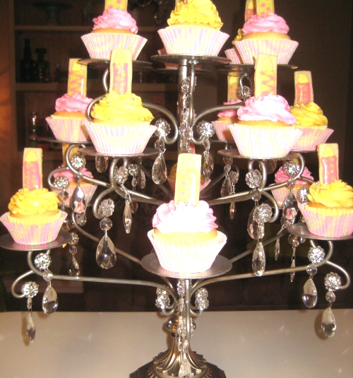 More Than Chocolate. Chandelier Cupcake Stand.