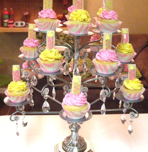 More Than Chocolate. Chandelier Cupcake Stand.