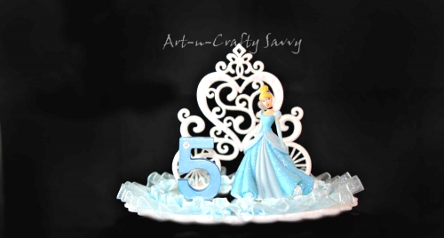 Cinderella Birthday Cake Topper 5.