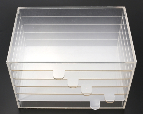 5 Layer Acrylic Clear Ornament Display Rack Display Box Case Holder.