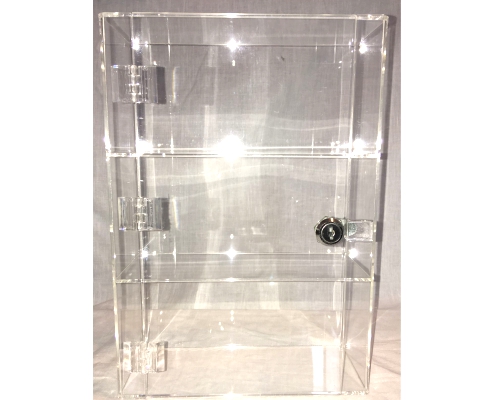 1 High Gloss Clear Acrylic Display Case with Front Door.