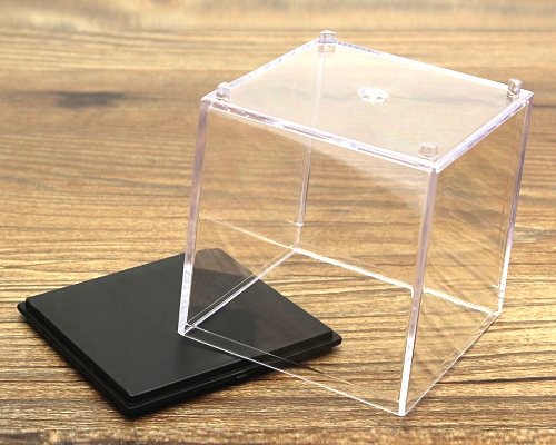 5cm Clear Acrylic Plastic Square Display Box Case.