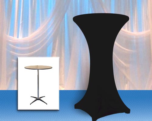 30 X 42 Spandex Highboy Round Fitted Tablecloth Premier Table Linens.