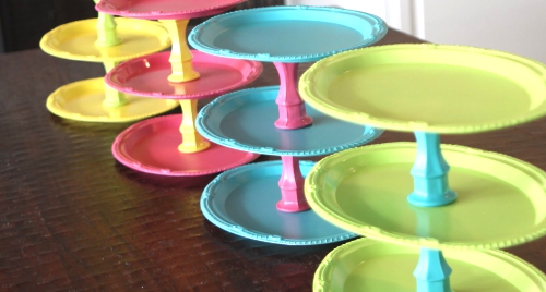 Colorful Cake Stands