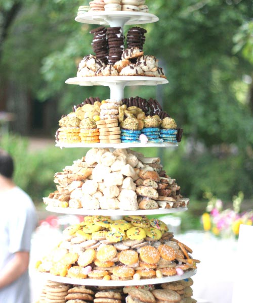 The Wedding Cookie Tower.