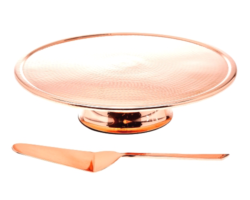 Copper Finish Cake Stand.