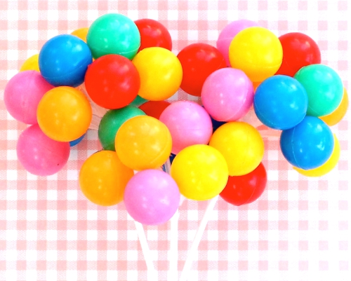 Party Balloon Cupcake Picks.
