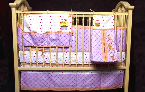 Cupcake Creations. Cupcake Crib Bedding.