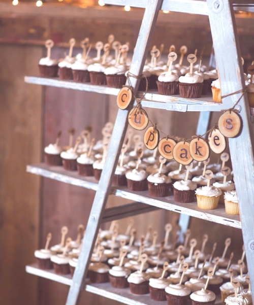 . Cupcake Ladder Display.