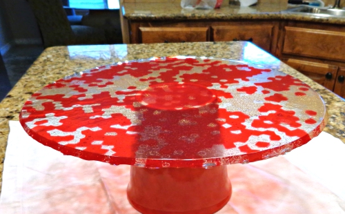 Cute Cake Stand Made with Melted Beads