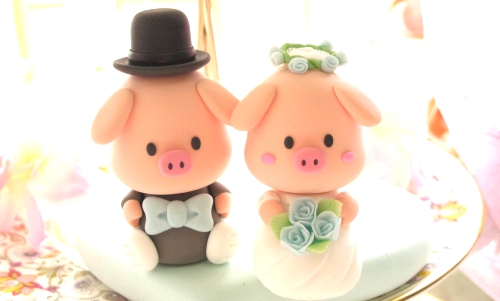 Cute wedding cake toppers handmade wedding finds from 3.