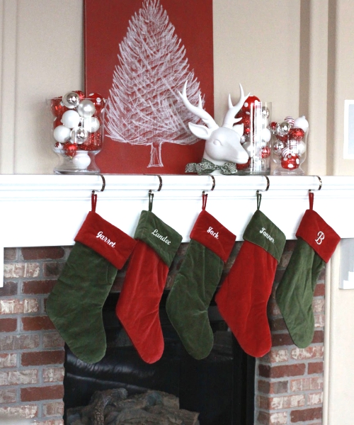 Christmas Mantel Decor.