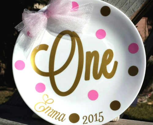 Personalized Plate Decorative Plate Cake Plate.