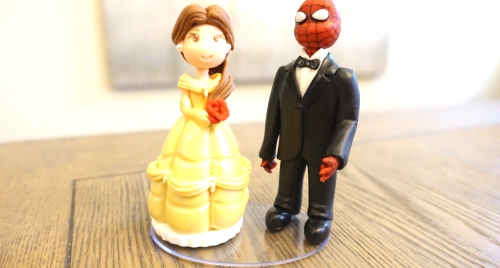 Belle Cake Topper Disney Wedding Cake Topper Spider Man Cake.