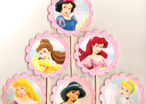 Disney Princess Cake Toppers Set.