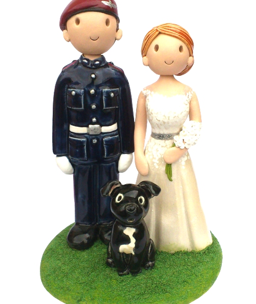 Wedding Cake Toppers. Hand Made Personalised Wedding Cake.