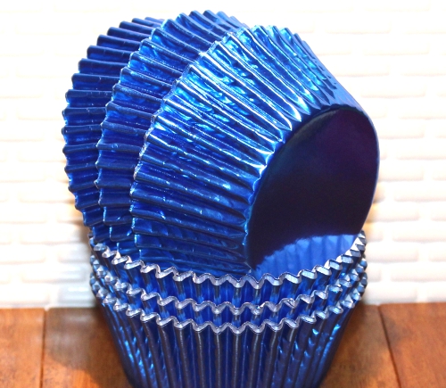 Blue Foil Cupcake Liners Qty 50 Royal Blue Foil Cupcake.