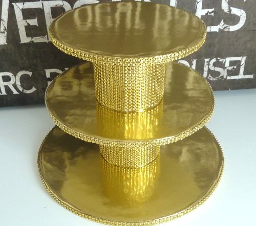 Gold cupcake stand gold wedding cake stand 3 tier gold foil.