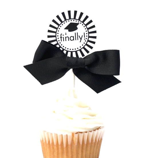 Graduation Cupcake Toppers CL OF 2015 by ConfettiPrintsShop.