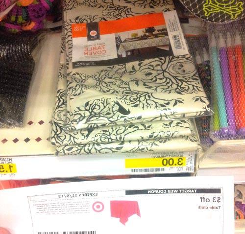 Grab A FREE Halloween Tablecloth at Target?