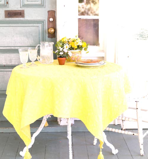 Homespun Matele Tablecloth Linens &. Tablecloths. Beautiful Designs by April Cornell.