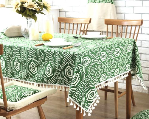 Indian tablecloths.