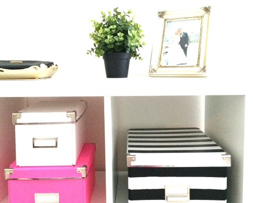 Kate Spade Inspired Striped Nesting Boxes.