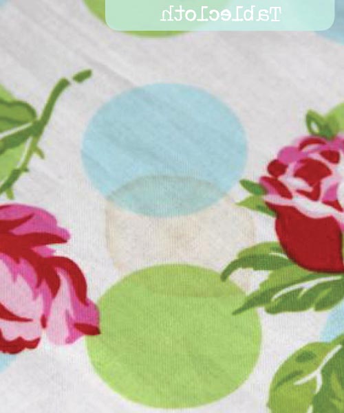A Thrifter in Disguise. Laminated Cotton Tablecloth.