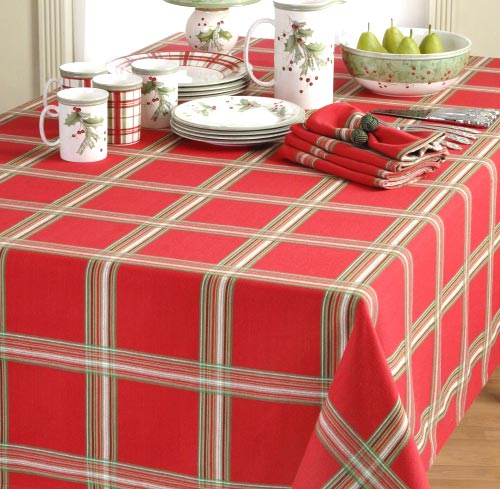 Lenox Table Linens Holiday Gatherings Plaid 14.