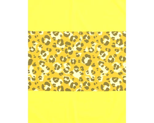 Mustard Leopard Print Tablecloth.