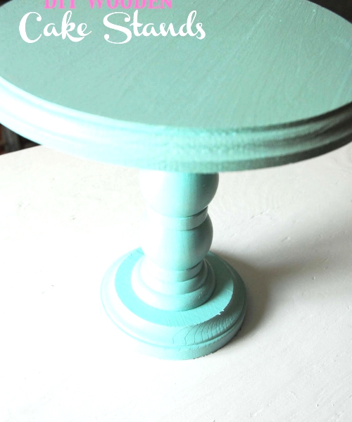 Chalkboard Blue. Wooden Cake Stands.