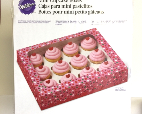 Wilton 12- Cavity Mini Cupcake Boxes. 3 Count- Stock.