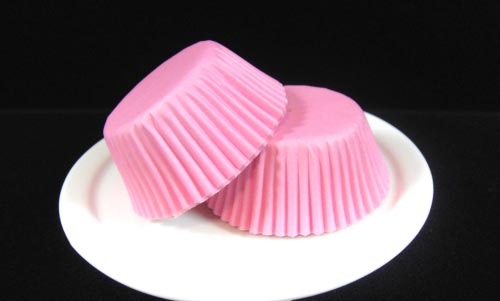 Pink Mini Cupcake Liners. Candy Cups. Mini Cupcakes.