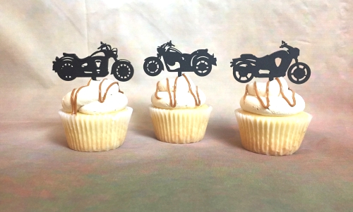 Motorcycle Cupcake Toppers Harley Davidson Cupcake Topper.