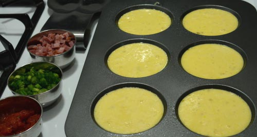 Mini Western Omelettes.