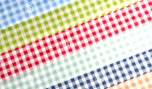 Multi-colored Kitchen Towels Stock Photo.