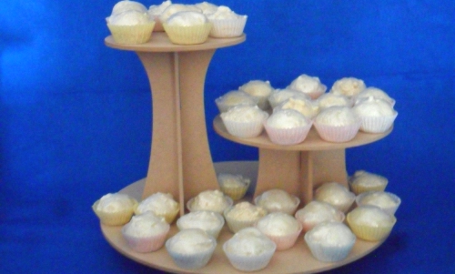2 Tier Cake Stand or Multi Tier Cupcake Stand MDF.