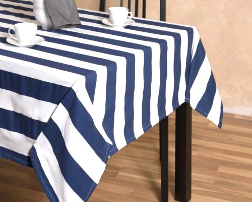 44 Best Images About Nautical Theme Table Linen On Pinterest Blue And White Striped Tablecloth.