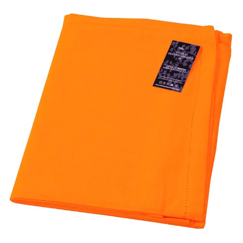 Plain Cotton Orange Tablecloth.