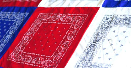 Patriotic Bandana Tablecloth.