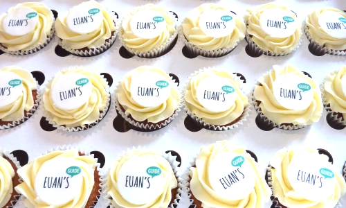 Personalised Cupcakes for Euan's Guide.