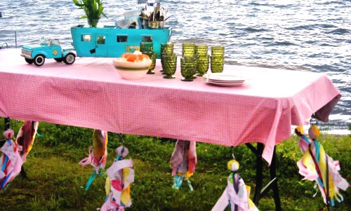 Tablecloth Weights for a Picnic Table.